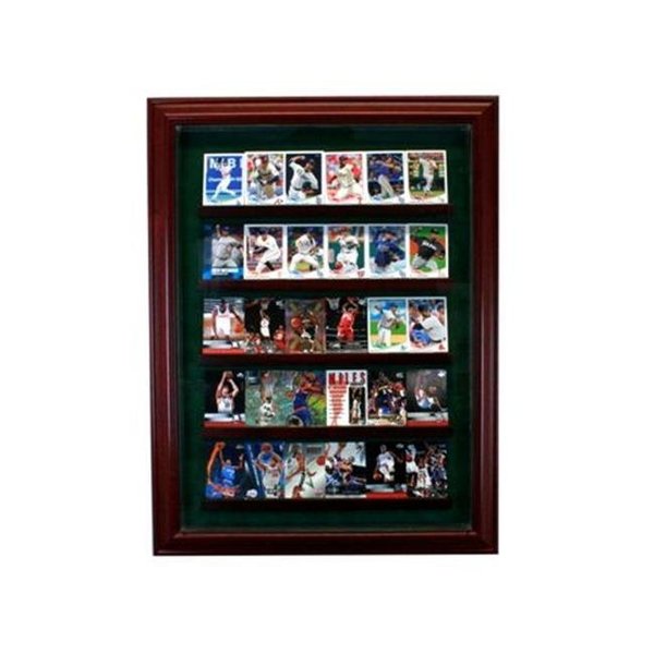 Perfect Cases Perfect Cases PC-30CRDCB-C 30 Card Cabinet Style Display Case; Cherry PC-30CRDCB-C